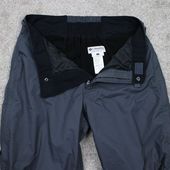 Columbia Titanium Snow Pants Womens Large Gray Nylon Boot Gaiters w/ 30" inseam - Picture 11 of 15